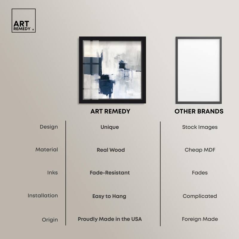 Porcelain Blue on White I Shadowbox by Art Remedy