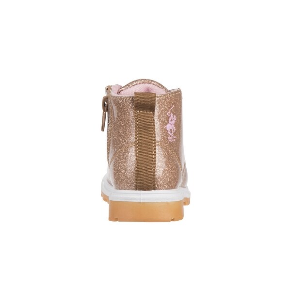 gold glitter boots girls