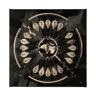 Sandpainting-Ink II (41 x 41) Canvas Art Print