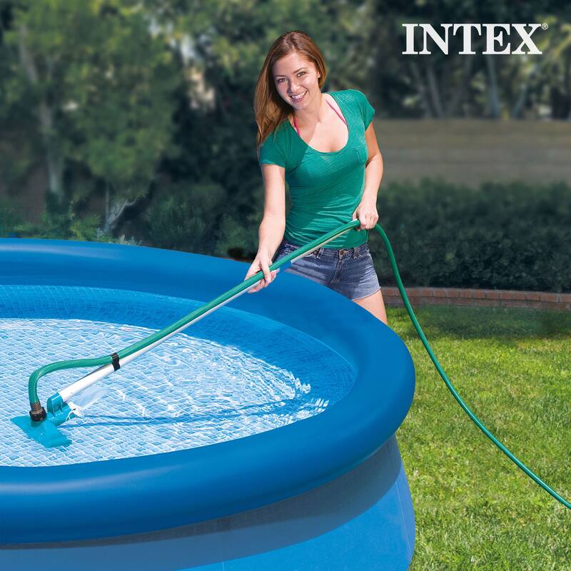 Intex 28002E Maintenance Pool Kit Vacuum Skimmer & Pole (Pool Sold Separately) - 3.47