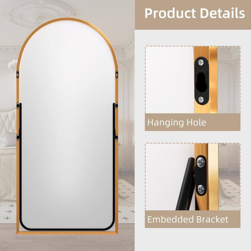 Full Length Free Standing Body Mirror Metal Framed Wall Mirror Large Floor Mirror