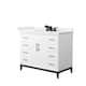 Option White, Black Trim, White Quartz Top