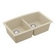 preview thumbnail 46 of 58, Karran Undermount Quartz 32 in. 50/50 Double Bowl Kitchen Sink Kit