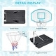preview thumbnail 11 of 18, 3.1-4.7ft Outdoor Portable Poolside Swimming Pool Basketball Hoop System