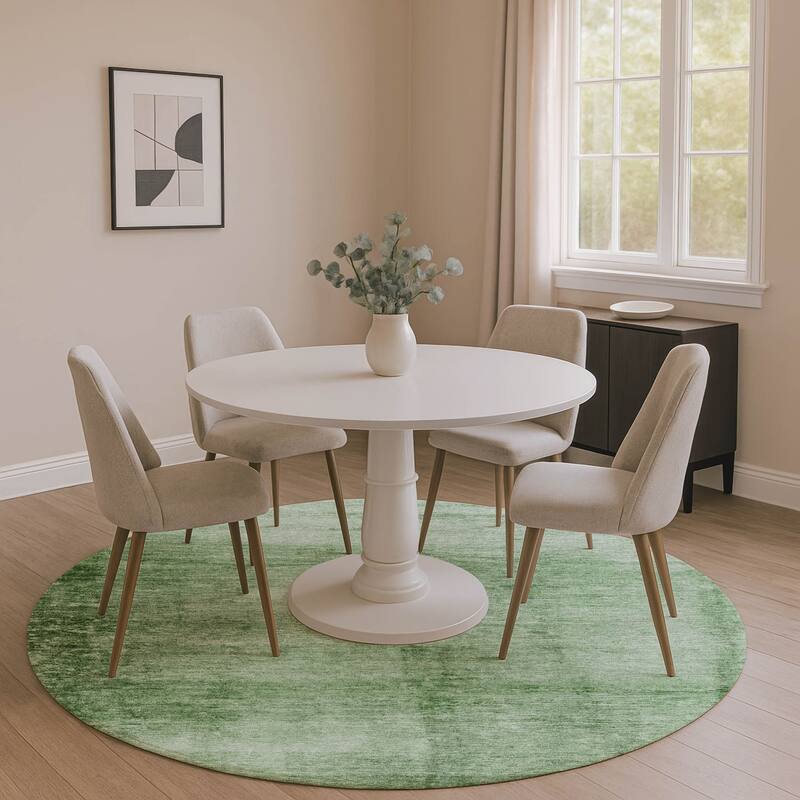 Premium Washable Super Soft Solid Ombre Mayfield Rug - Green - 8' x 8'