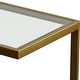 preview thumbnail 4 of 2, Uttermost Musing Brushed Brass Accent Table - 18"W x 24"H x 12"D