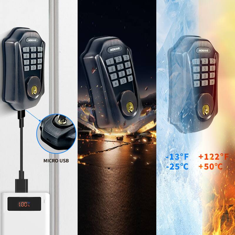 Smart Lock with Auto-Lock, Bluetooth and App Control