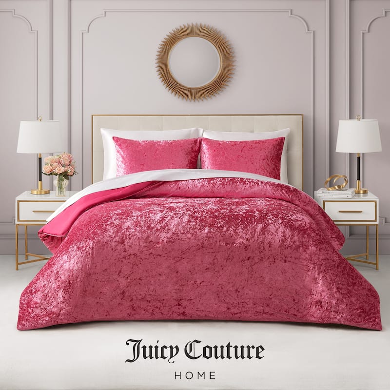 Juicy Couture Crushed Velvet Comforter Set
