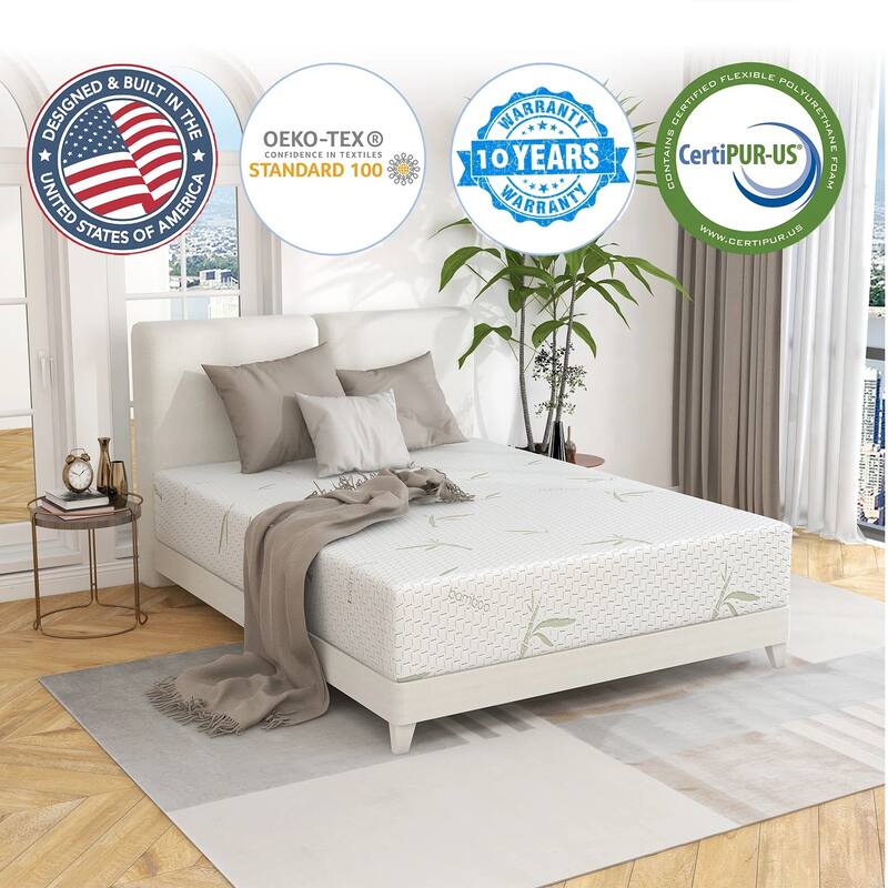 8 Inch Gel Memory Foam Mattress, Cooling Foam Mattress Bed In a Box