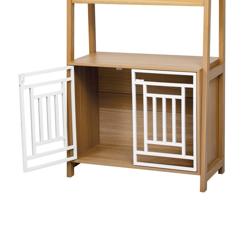 Furniture Style Dog Crate Ladder Bookcase Pet Friendly Furniture