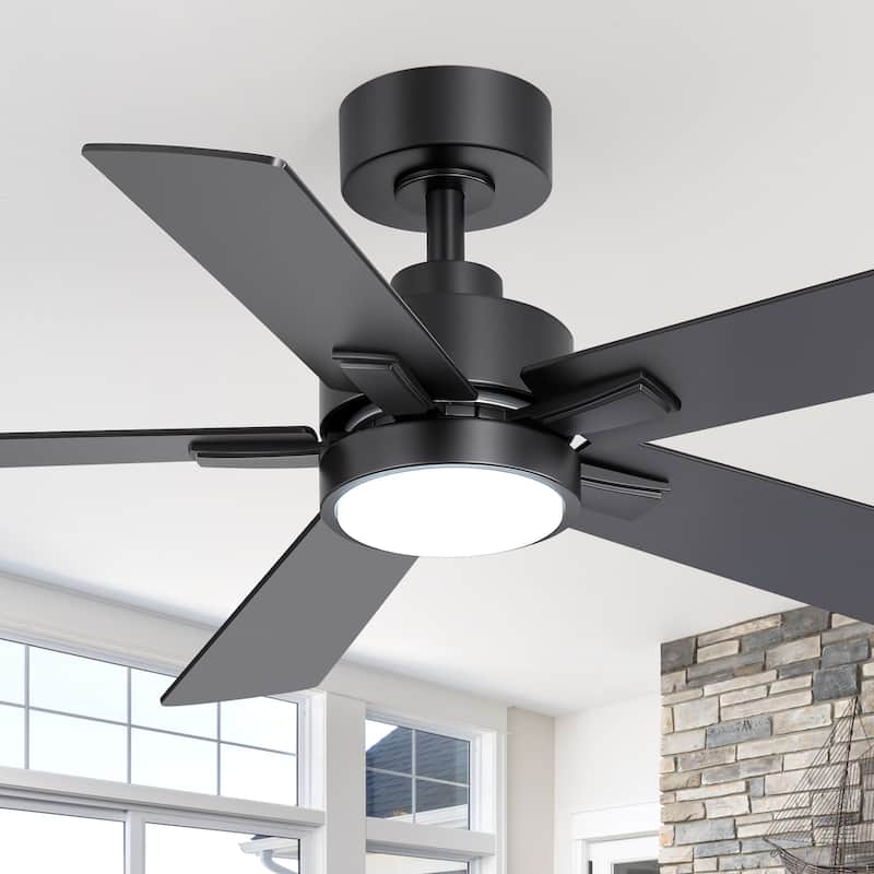 42/48/52/56/60/65-IN LED Ceiling Fan with Light Kit and Remote(5/6/7/8-Blade)