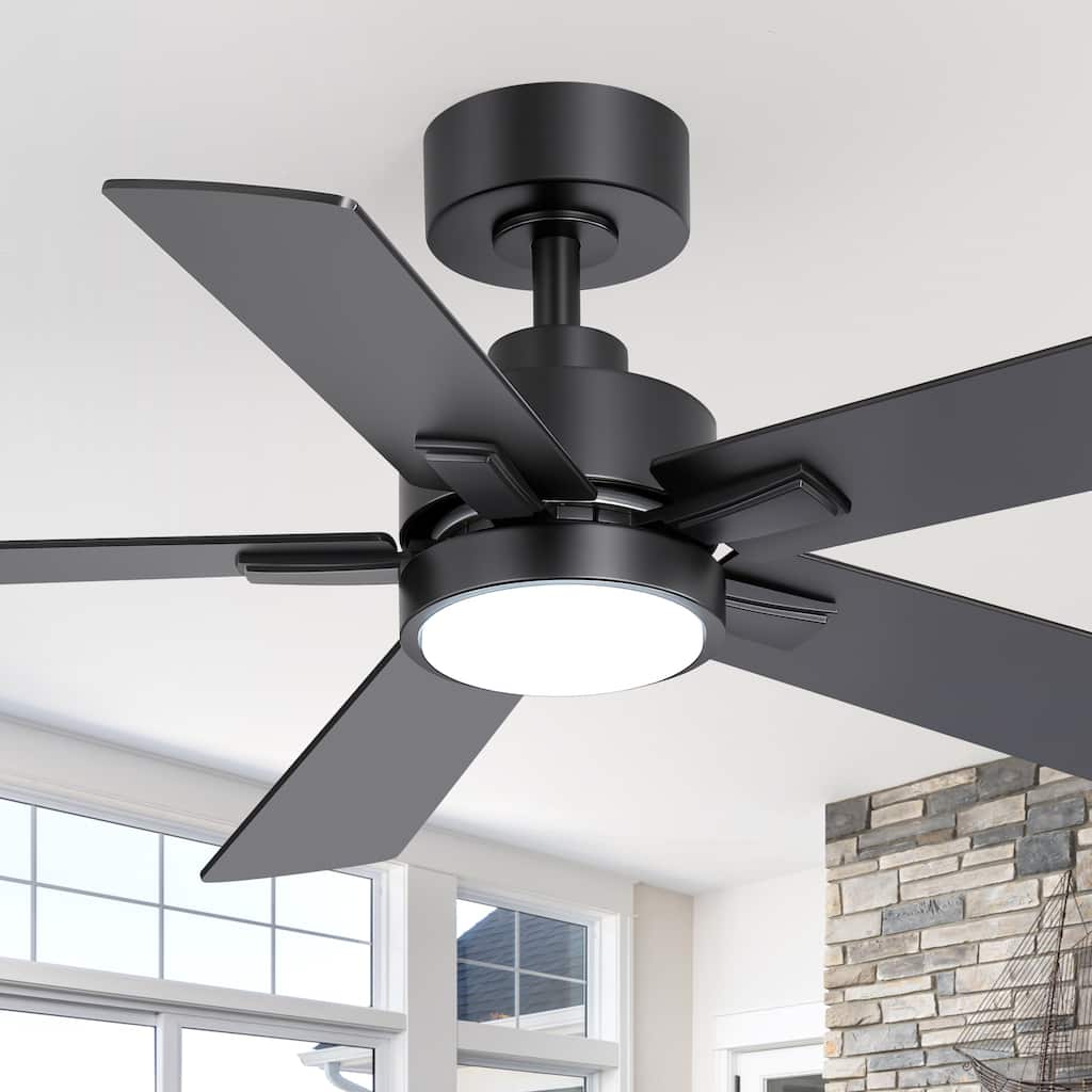 52"/42" Integrated Ceiling Fan with LED Light and Remote(5-Blade)