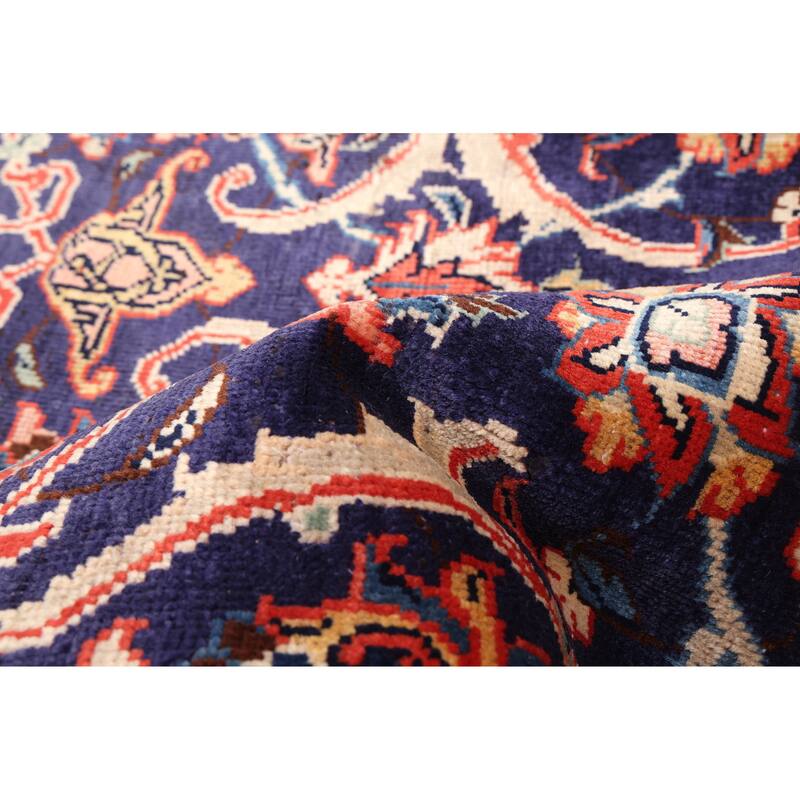 ECARPETGALLERY Hand-knotted Andelz Dark Navy Wool Rug - 3'9 x 10'11