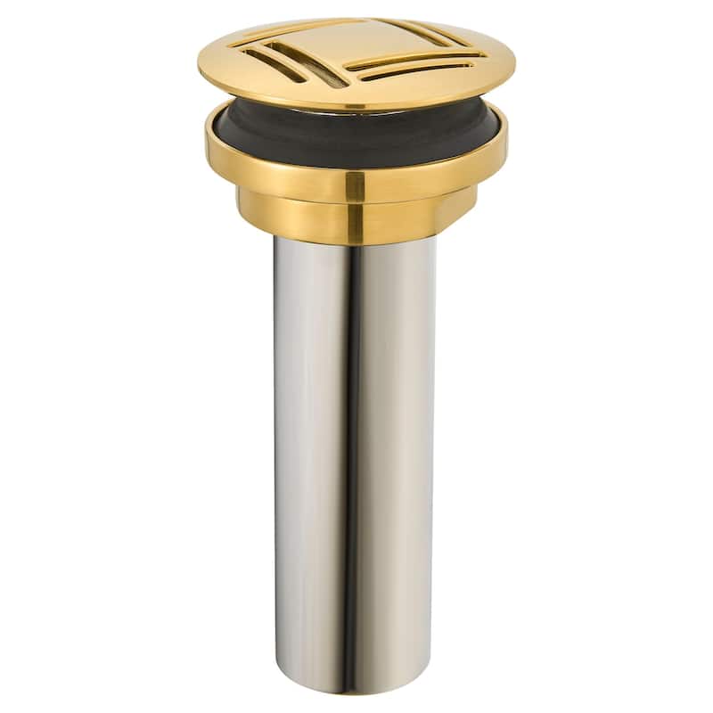 DXV Belshire Grid Drain - Satin Brass