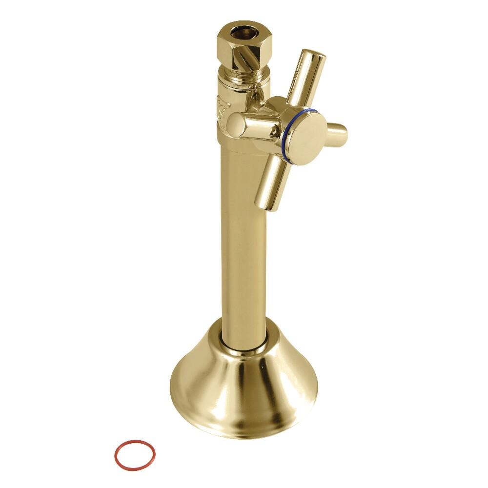 Kingston Brass Concord 1/2" Sweat x 3/8" O.D. Comp Straight Shut Off Valve with 5" Extension