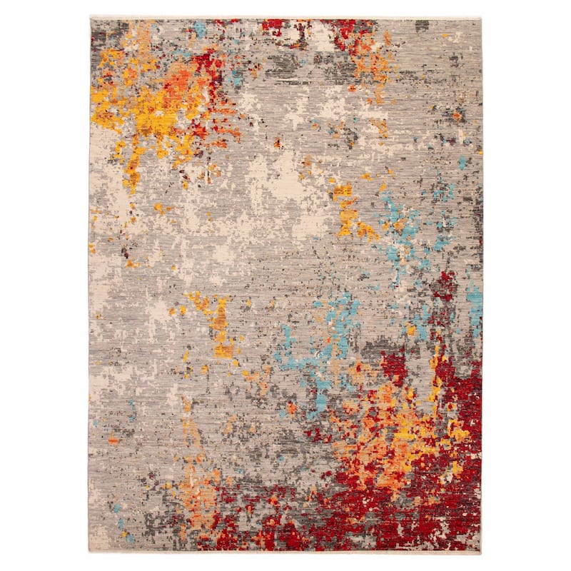 ECARPETGALLERY Hand-knotted Mystique Grey Wool Rug - 10' 2" x 14' 1" - Grey - 10' 2" x 14' 1" - Rectangle