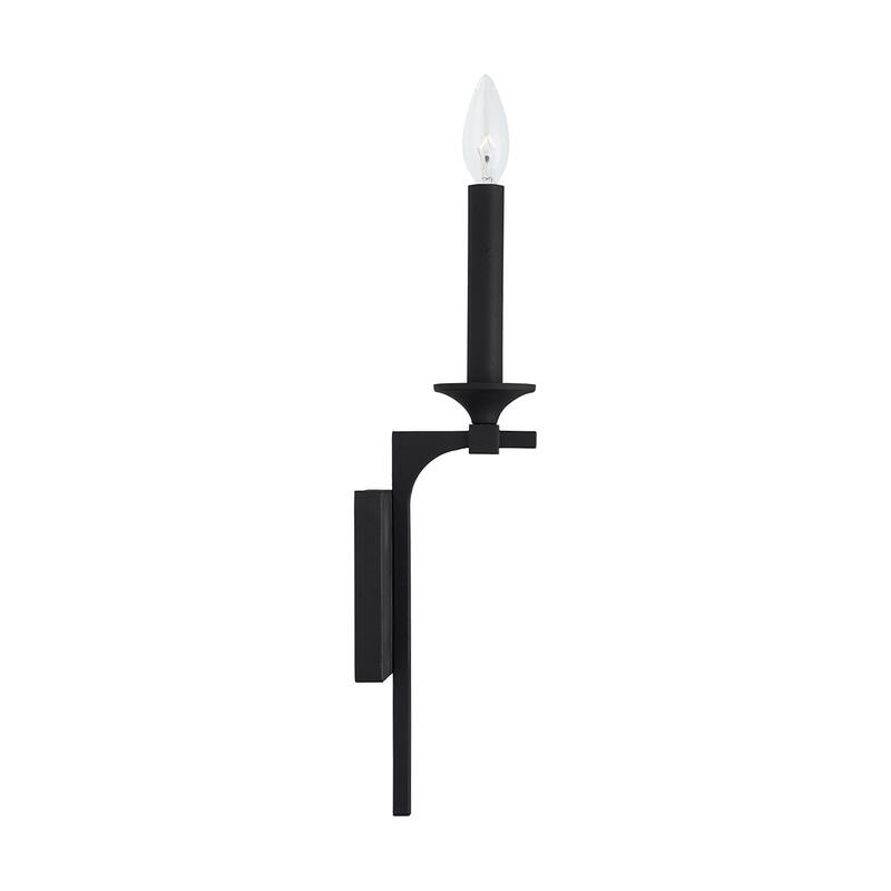 Clint 1-light Black Iron Wall Sconce