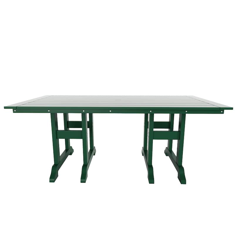 Shoreside 7-Piece Rectangular Poly Eco-Friendly All Weather Outdoor Dining Set