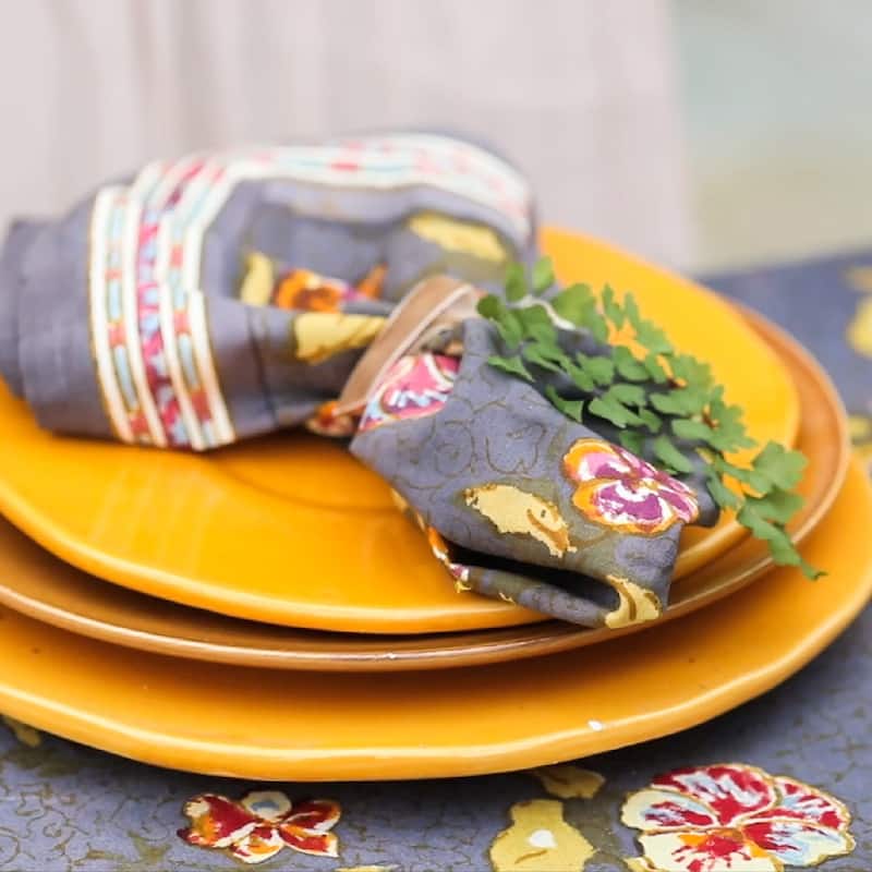 Couleur Nature 19-inch Pansy Napkins (Set of 6)