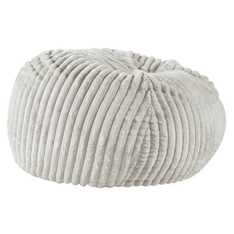 40 inch Minky Dove Grey Memory Foam Lounger
