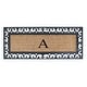 preview thumbnail 65 of 187, Non Slip Coir Low Profile Myla Monogrammed Entry Doormat, 17.7"x47.25"