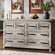 preview thumbnail 9 of 16, 8 Drawers Dresser Chests for Bedroom, 55" Wide Wood Rustic Chest of Drawers