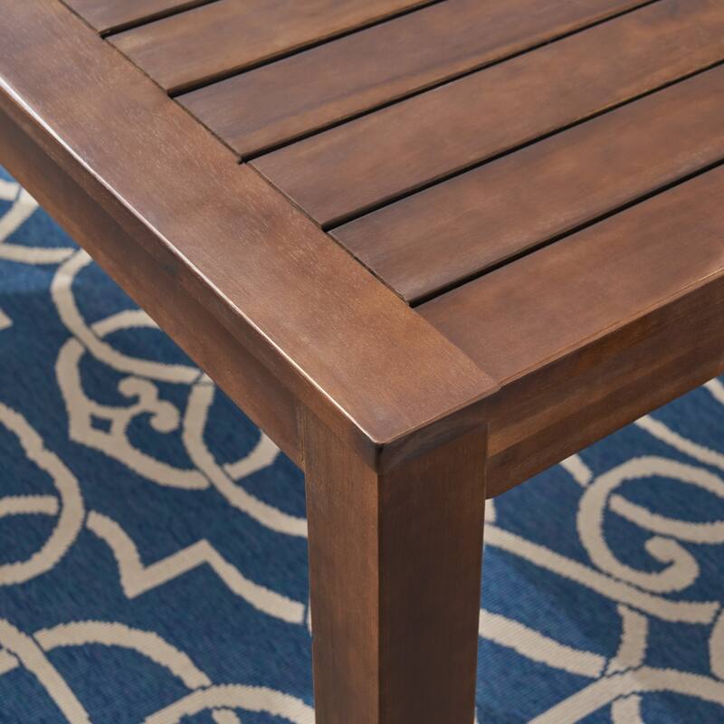 Fallon Outdoor 7-Piece Acacia Wood Dining Set by Christopher Knight Home