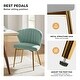 preview thumbnail 50 of 88, Barbara Contemporary Upholstered Side Chair with Small Base Set of 2 by HULALA HOME