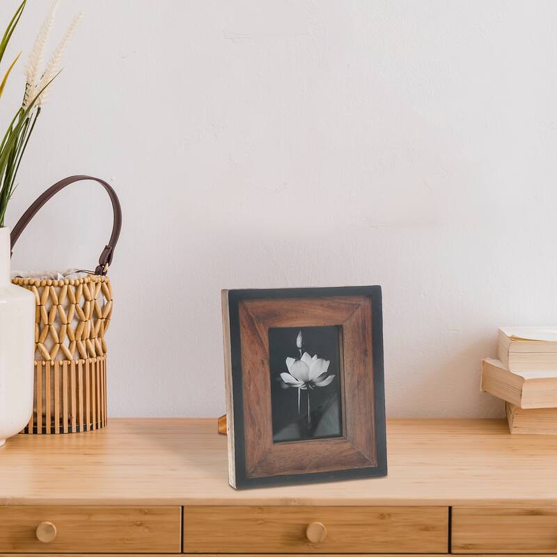 8X10 Black & Natural Finish Photo Frame
