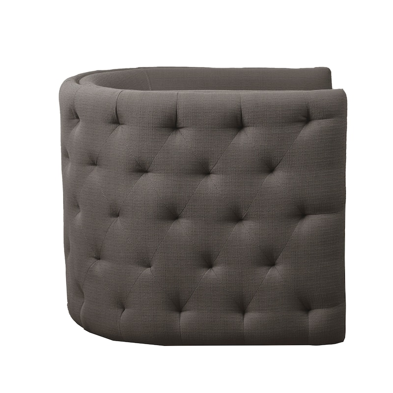 Madison Park Wilmette 360-degree Tufted Barrel Swivel Chair
