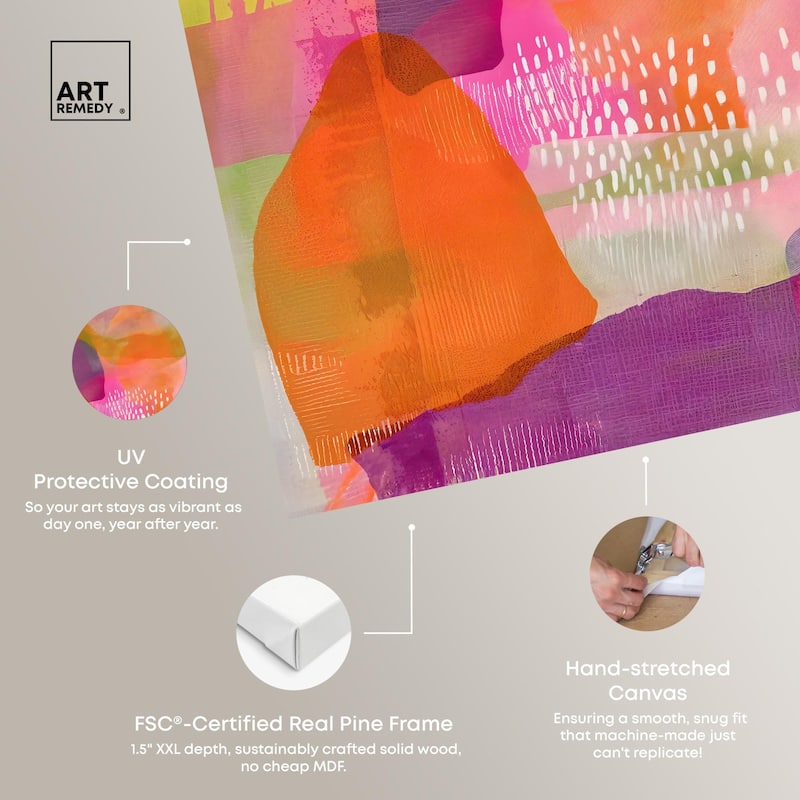 Garnet Gleam V Canvas by Art Remedy, Gallery Wrapped