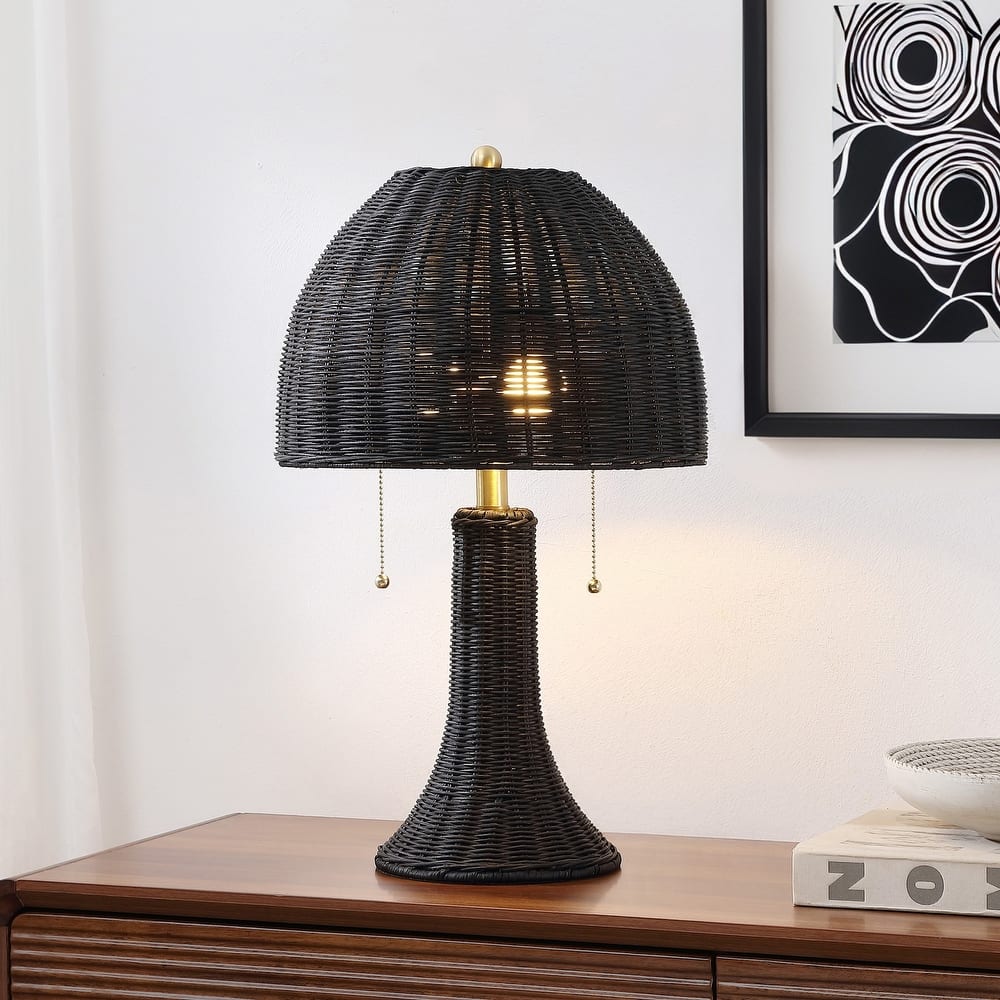 Margie 22" Rustic Iron LED Table Lamp, by JONATHAN Y
