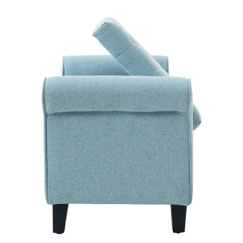 Christopher Knight Home - Keiko Contemporary Rolled Arm Fabric Storage Ottoman Bench