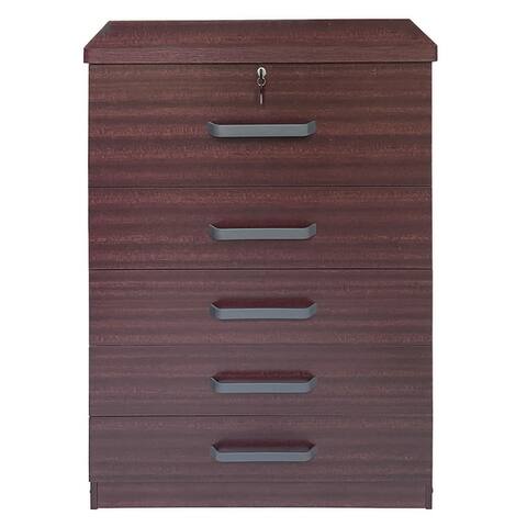 Xia 5 Drawer Chest of Drawers top drawer with lock