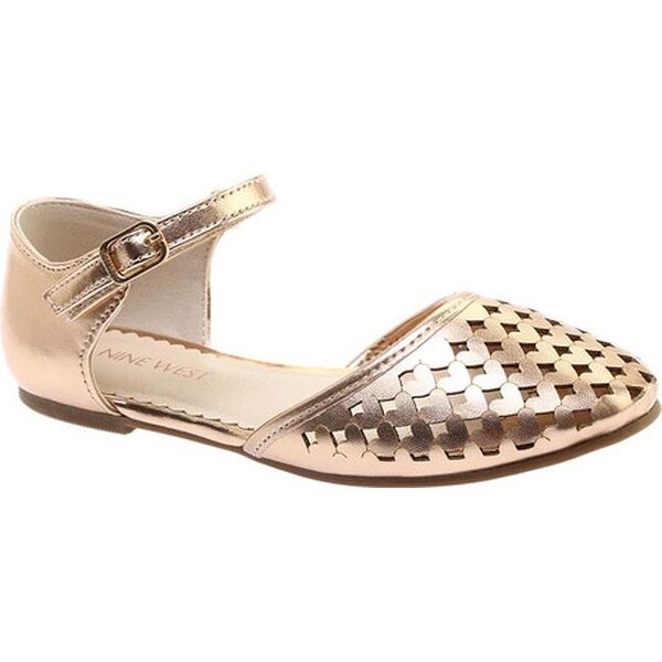 rose gold closed toe sandals