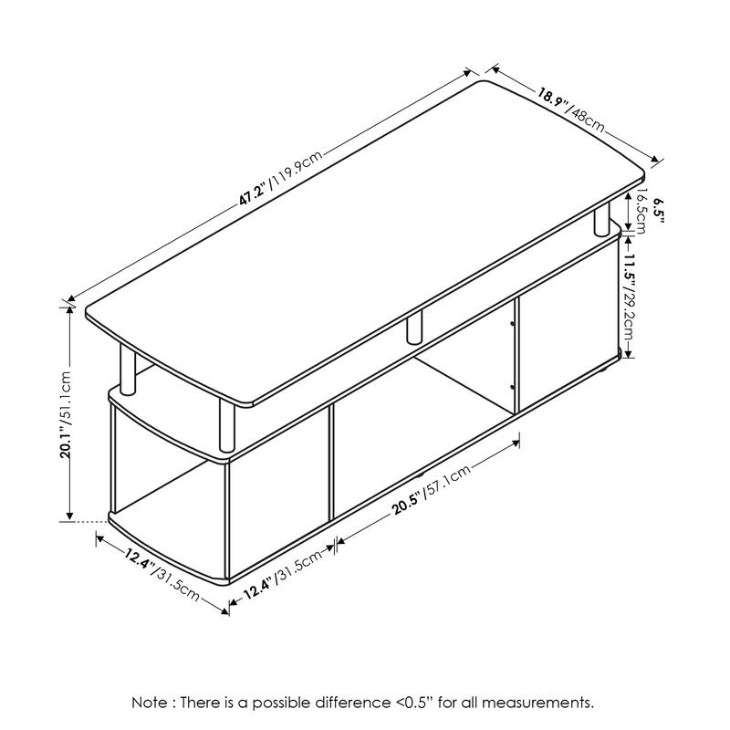 Furinno JAYA Utility Design Coffee Table