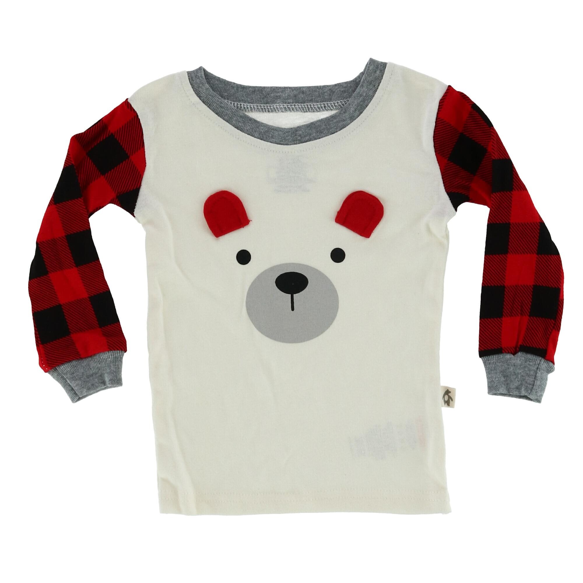 Snugabye Infant Buffalo Plaid Footed Sleeper