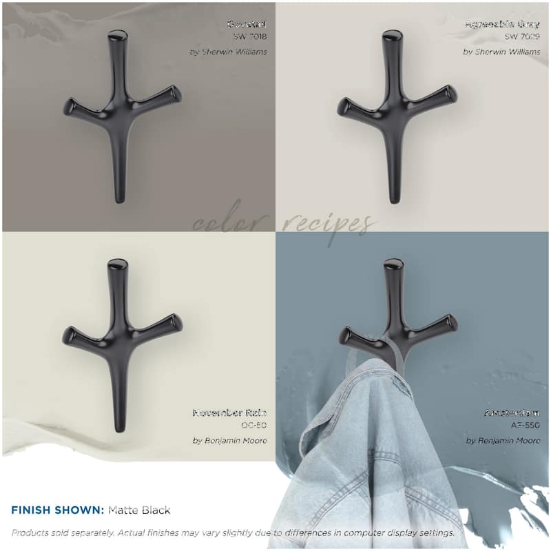 Amerock HBX37016 Kodiak Triple Robe Hook