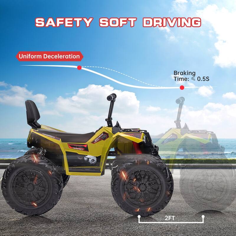 24V ATV Ride on Car 4WD Quad Electric Vehicle