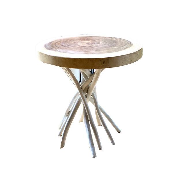 Stanley Solid Wood Outdoor Patio Side Table Overstock 31414826