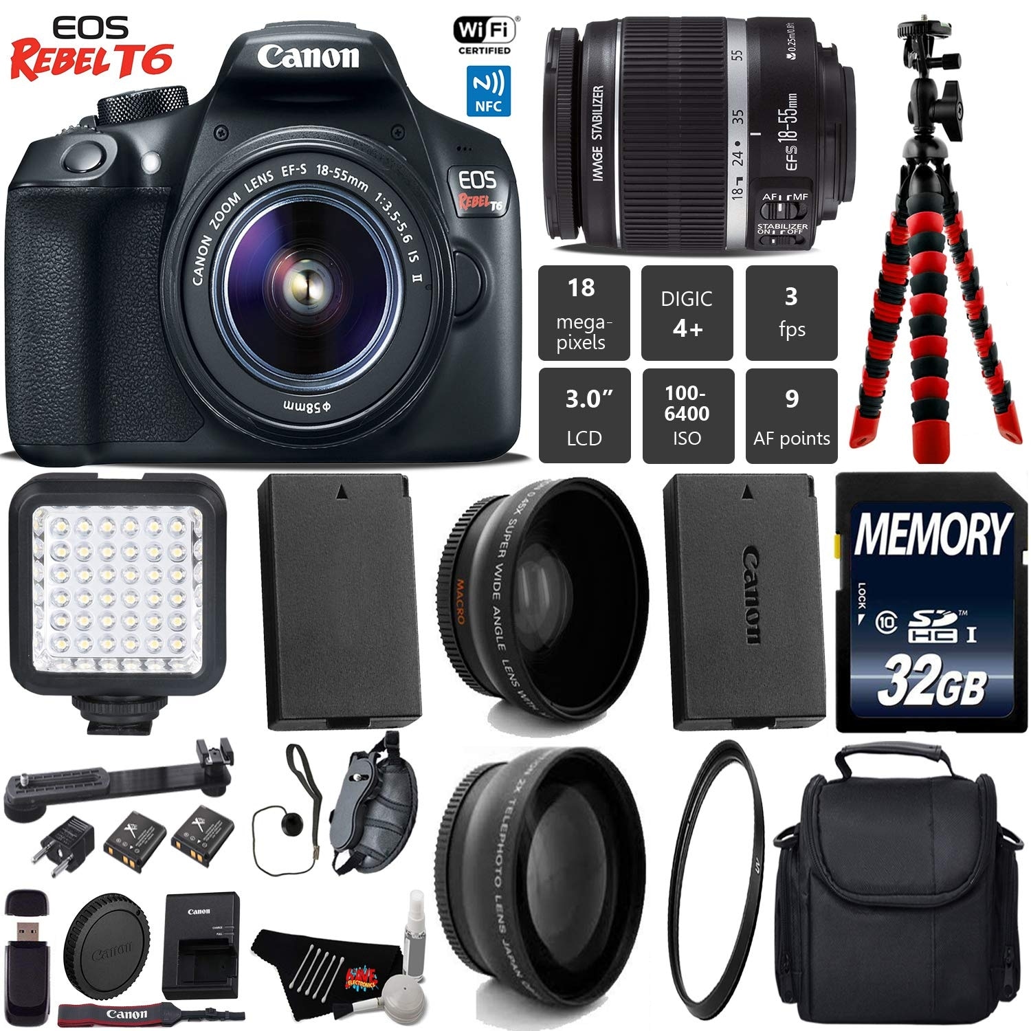 canon rebel t6 camera bag