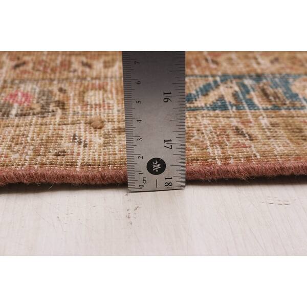 ECARPETGALLERY Hand-knotted Antalya Vintage Coral Wool Rug - 9'6 x 13'2