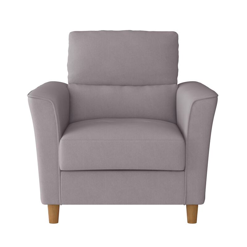 Georgia Upholstered Accent Chair - Grey