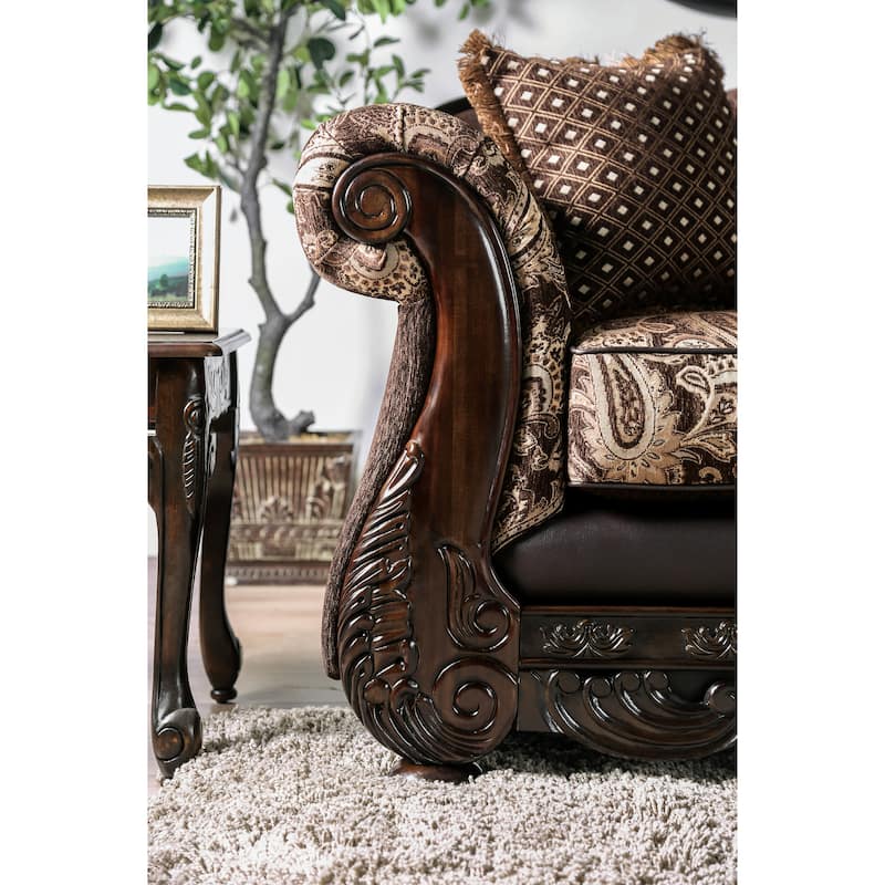 Gracewood Hollow Dayaram Traditional Brown Sofa