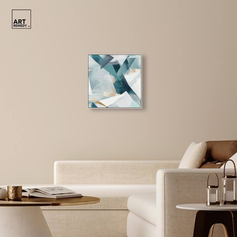 Cerulean Shard Canvas by Art Remedy