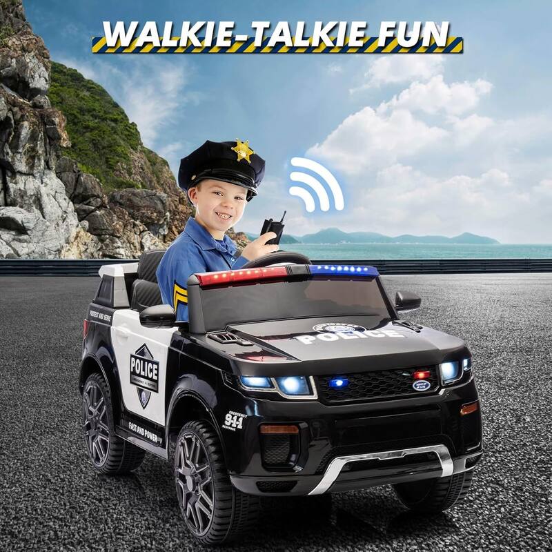 12V Kids Ride on Police Car Toy with Remote Control for Kids Best Gifts
