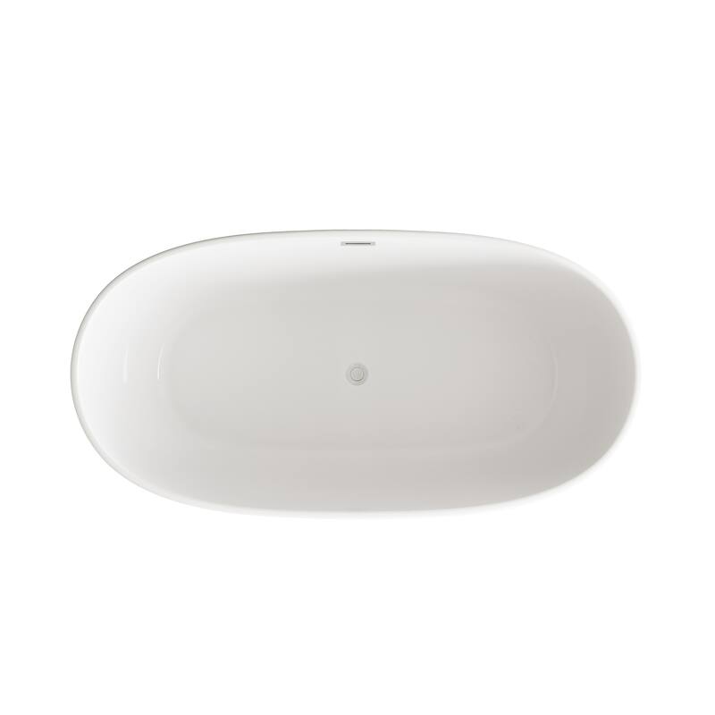 Adler Soaking Bathtub in Glossy White