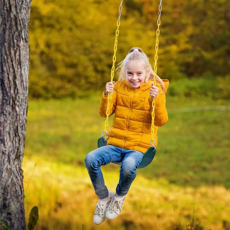 Sorbus Swing Seat, 68inch Rust-Resistant Chain, Support 220lb for Kids Outdoor Play (Set of 1 and Set of 2)