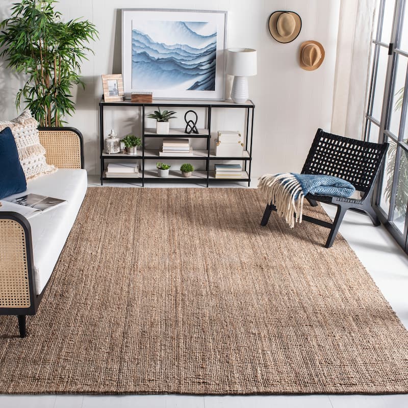 SAFAVIEH Handmade Natural Fiber Fabjola Jute Rug - 6' x 9' - Grey