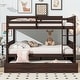 preview thumbnail 12 of 22, Full Over Full Rubber Wood Bunk Bed with Trundle(Twin),Convertible to 2 Full Size Beds